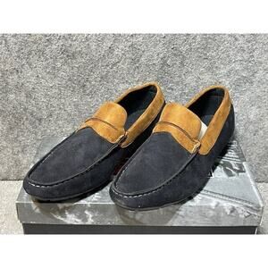 Fiesso by Aurelio Garcia Shoes Mens 9 FI2128 Slip On Black Brown